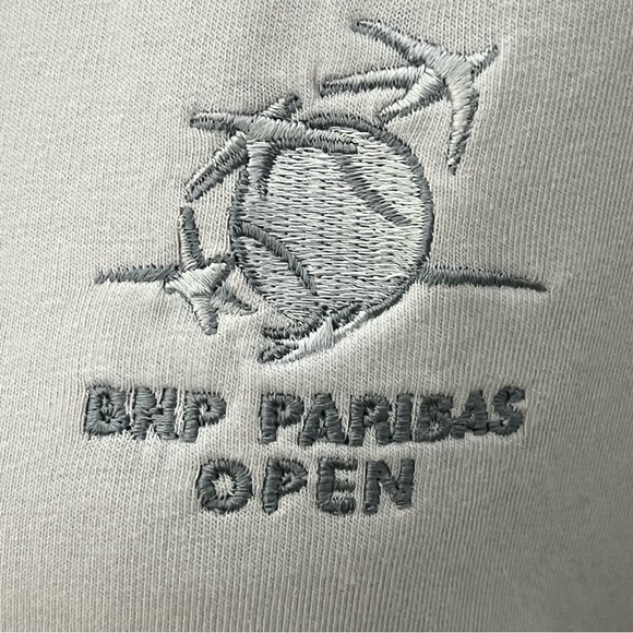 Straight Down Long Sleeve‎ Cotton Hoodie Women Medium Golf Bank Logo Light Blue - Picture 7 of 13